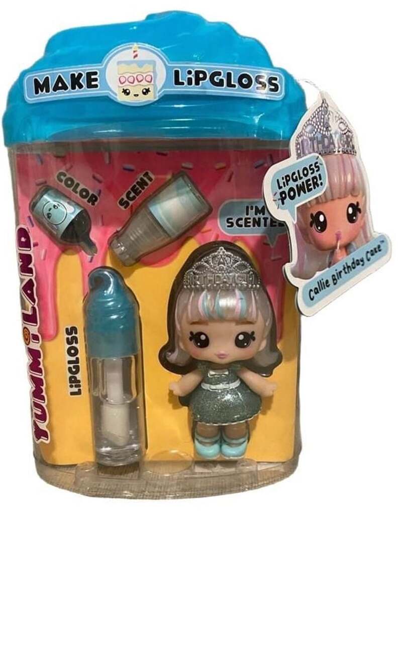 Yummiland Callie Birthday Cake Scented Doll And Lipgloss